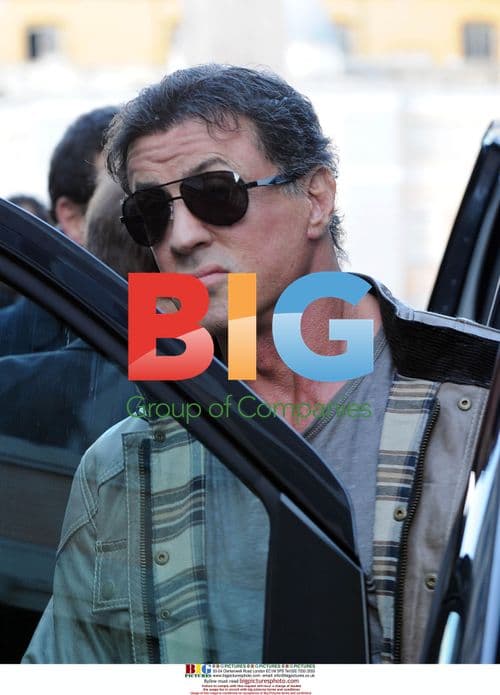 Sylvester Stallone Visits Rome Restaurant with Tiziana Rocca