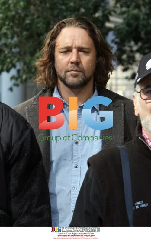 Russell Crowe on 'State of Play' Set