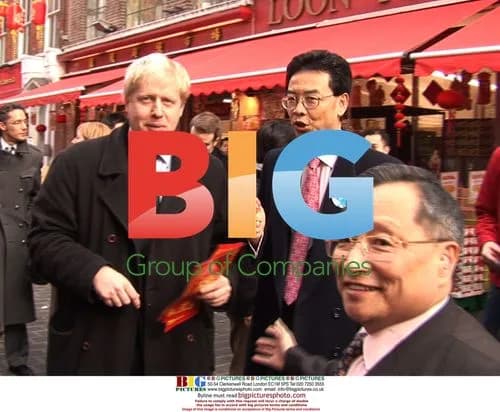 Tory MP Boris Johnson campaigns in China Town