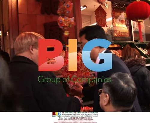 Boris Johnson campaigns in London Chinatown
