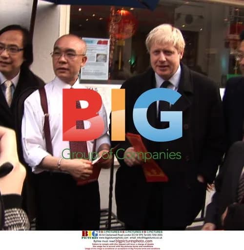 Boris Johnson campaigns in London's Chinatown