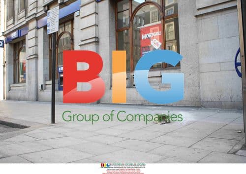 Masonry Brickwork Fallen from RBS Bank in London