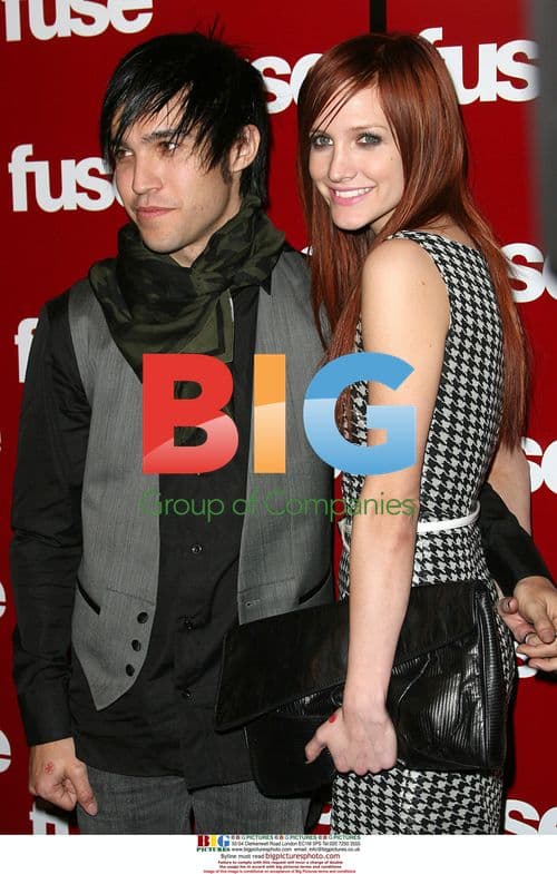 Pete Wentz and Ashlee Simpson at 2008 FUSE TV Party