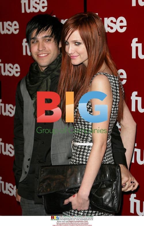 Pete Wentz and Ashlee Simpson at 2008 FUSE TV Pre-Grammy Party