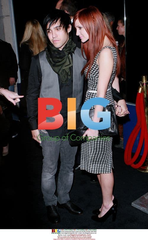 Pete Wentz and Ashlee Simpson at 2008 FUSE Pre-Grammy Party