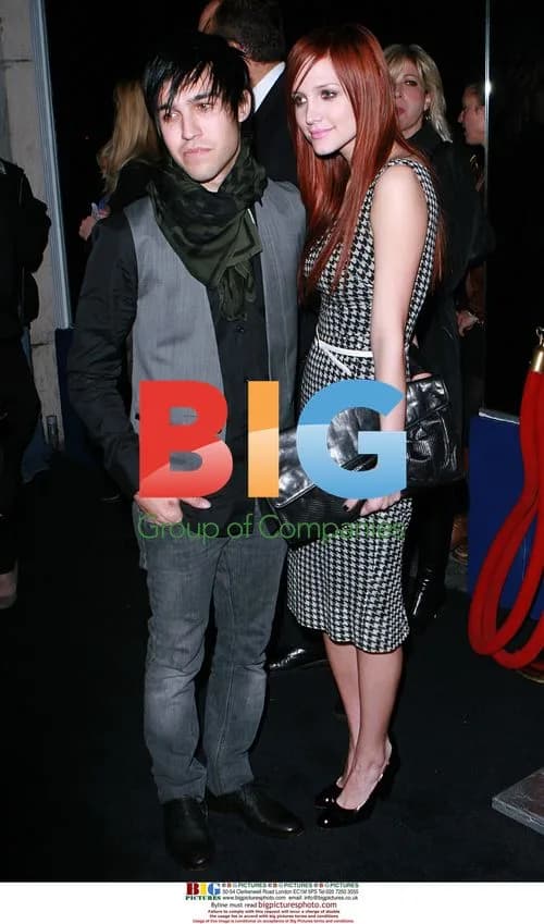 Pete Wentz and Ashlee Simpson at FUSE TV Pre-Grammy Party