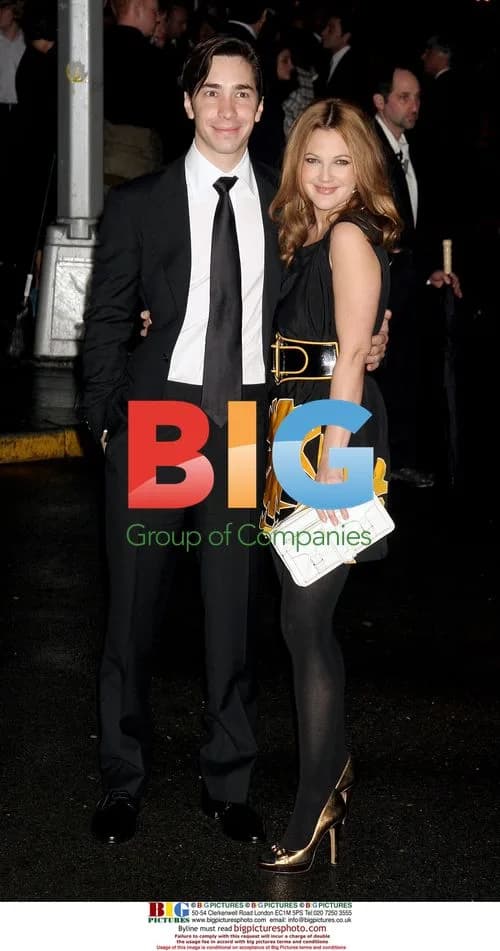 JUSTIN LONG and DREW BARRYMORE at Gucci and Madonna Fundraiser