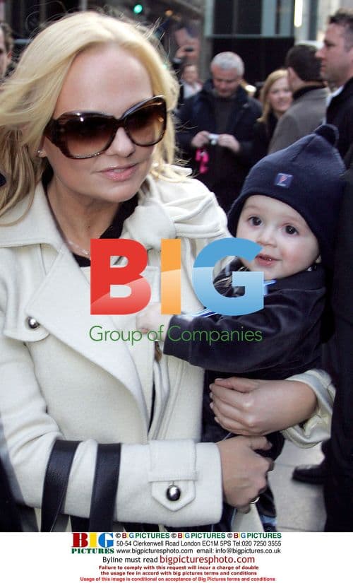 Spice Girl Emma Bunton with son Beau