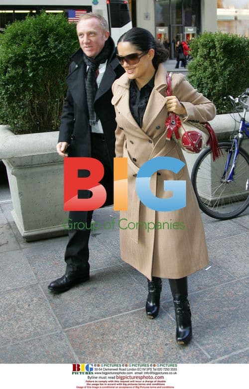 Salma Hayek and Francois-Henri Pinault Spotted Shopping at Gucci