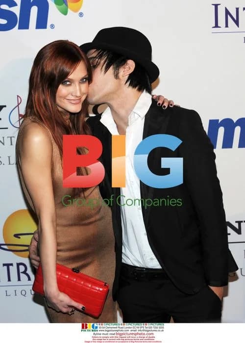 Ashlee Simpson and Pete Wentz at Clive Davis pre-Grammy party