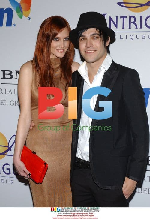 Ashlee Simpson and Peter Wentz at 2008 Clive Davis Pre-Grammy Party