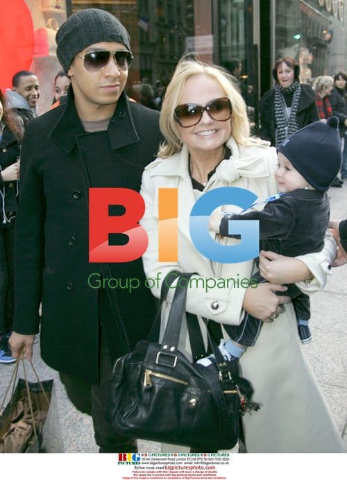 Emma Bunton and son Beau in New York