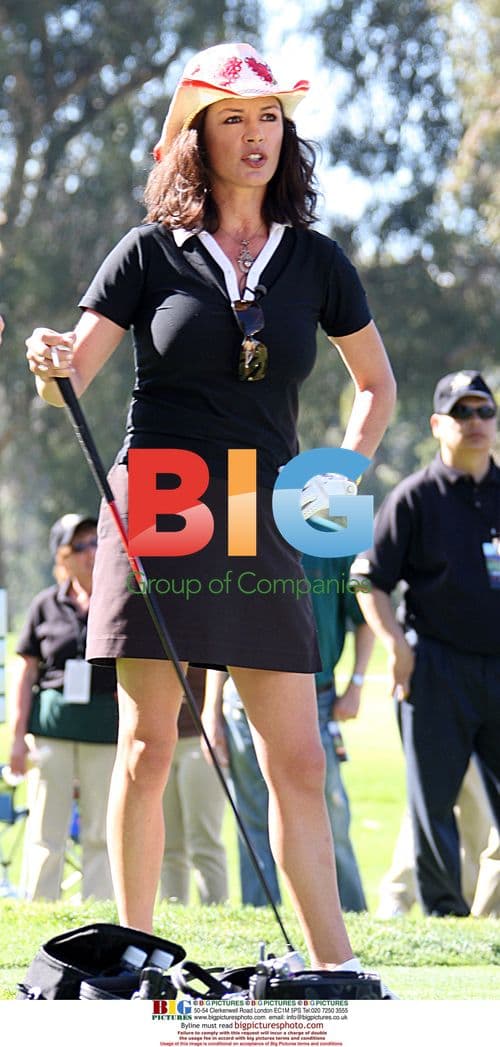Catherine Zeta-Jones at Michael Douglas Golf Tournament