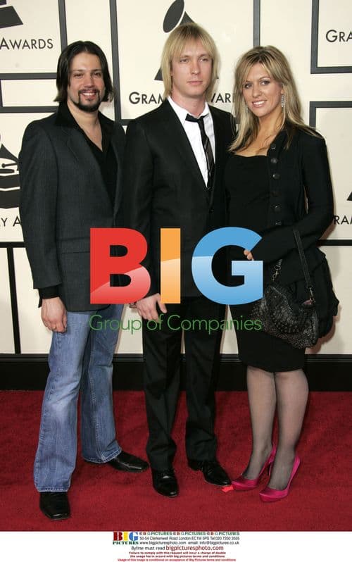 Musicians Noah Hunt and Kenny Wayne Shepherd at 50th Annual Grammys