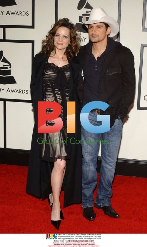 Kimberly Williams and Brad Paisley at the 50th Grammys