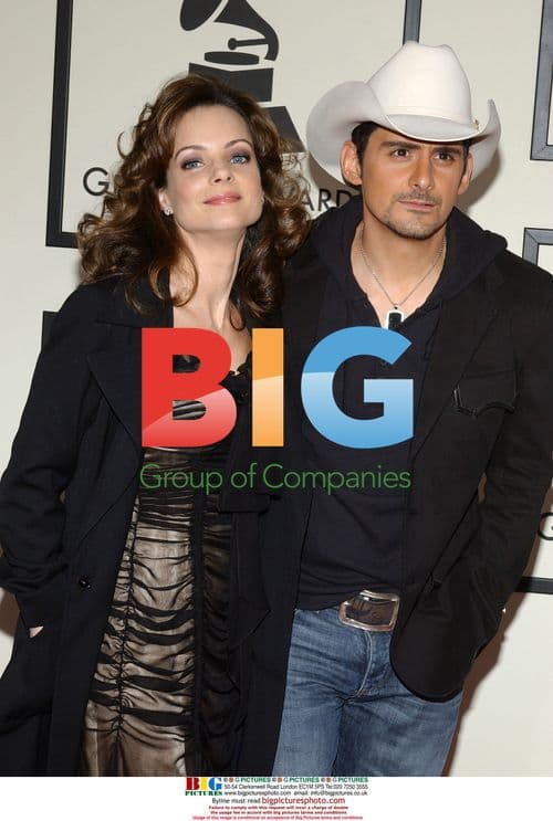Kimberly Williams and Brad Paisley at 50th Grammys