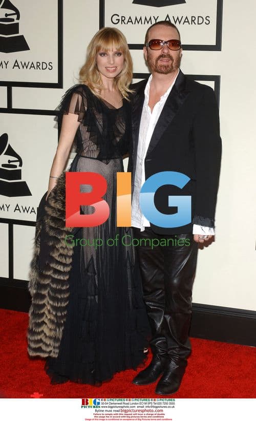 David A. Stewart and wife Anoushka at 50th Annual Grammy Awards