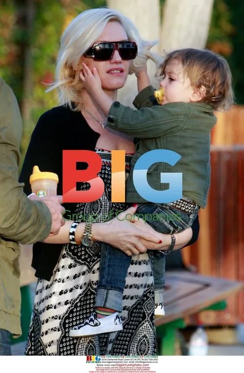 Pregnant Gwen Stefani and family at Malibu