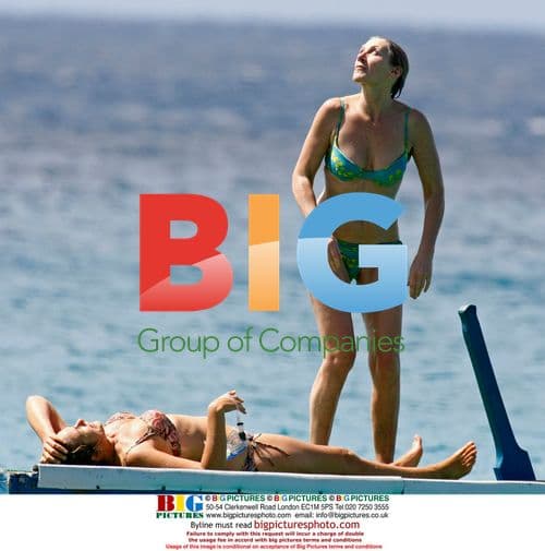 Penny Smith and Ingrid Tarrant Relaxing in Caribbean