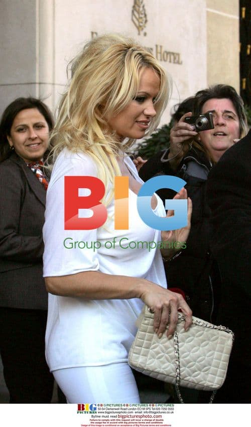 Pamela Anderson Leaving Hotel for Crazy Horse