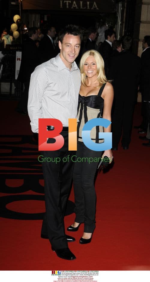 John Terry and wife Toni at Rambo premiere