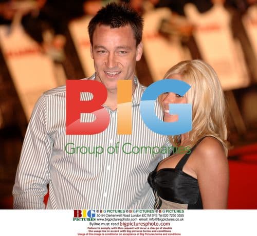 John Terry and wife Toni Poole Terry at Rambo film premiere