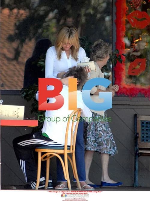 Rod Stewart and Penny Lancaster Have Casual Breakfast
