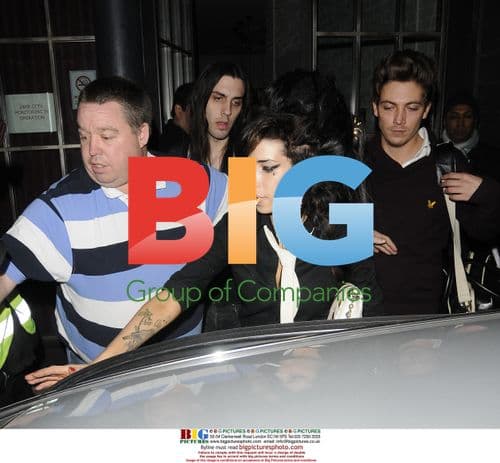 Amy Winehouse departs Shoreditch House after DJing