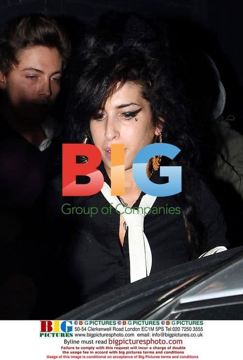 Amy Winehouse Leaves Shoreditch House Party