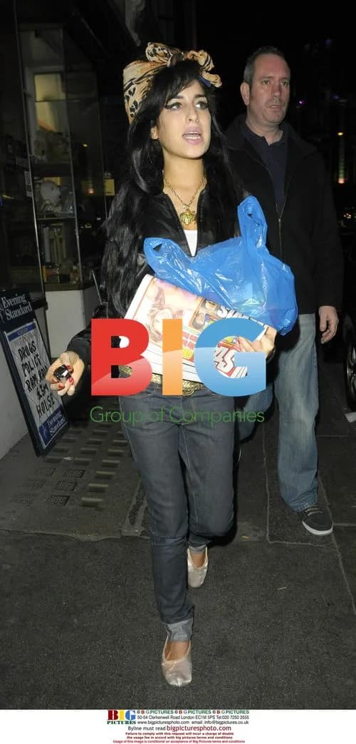 Amy Winehouse in Soho, London