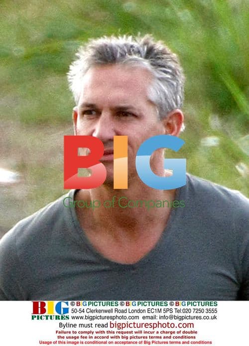 Gary Lineker strolls in Barbados