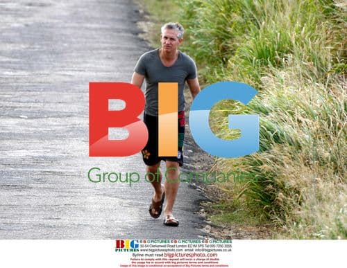 Gary Lineker Walks Alone in Barbados