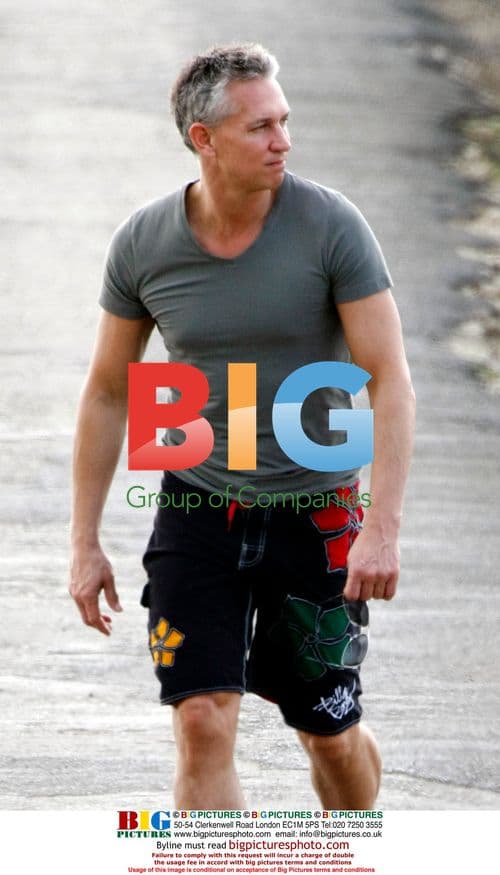 Gary Lineker takes a walk in the Caribbean