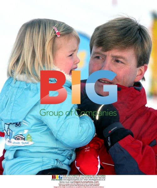 Dutch Royal Family Skiing in Lech, Austria