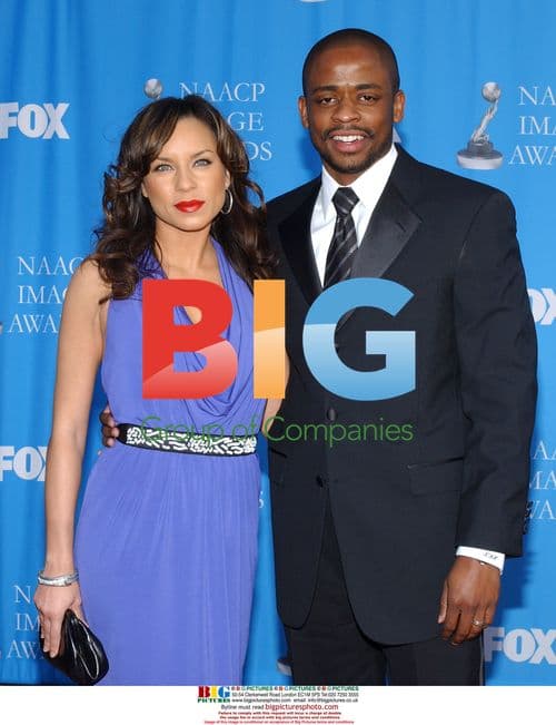 Dule Hill and wife Nicole Lyn at NAACP Image Awards