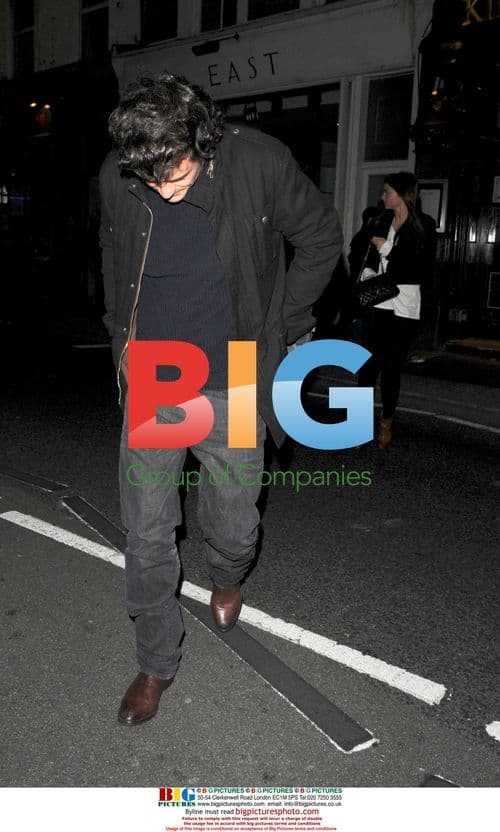 Orlando Bloom with Miranda Kerr in London