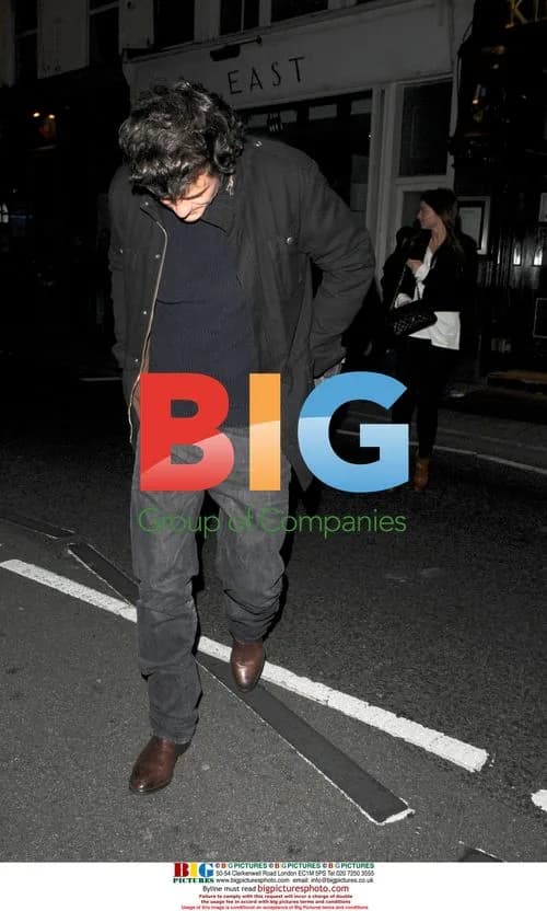 Orlando Bloom with Miranda Kerr in London
