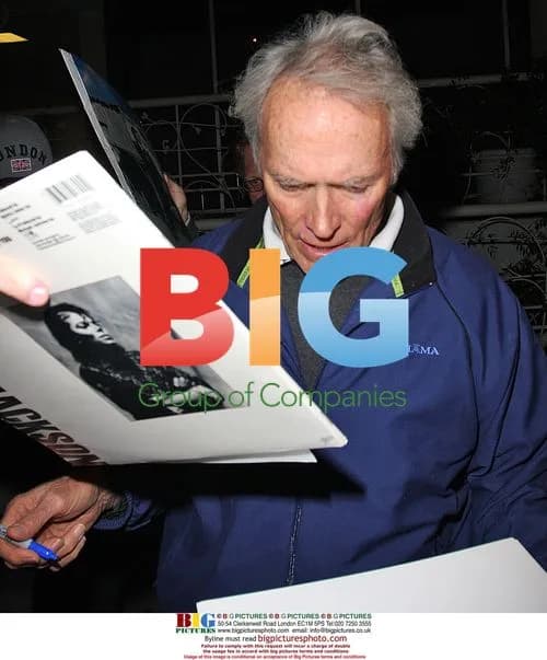 Clint Eastwood Signing Autographs