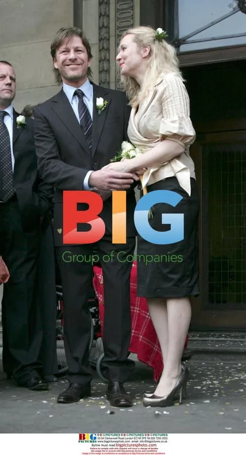 Sean Bean and wife Georgina leave wedding