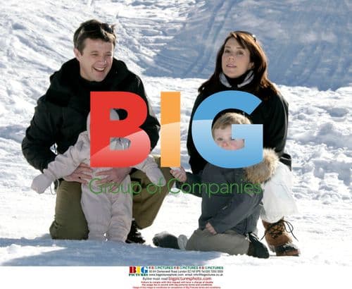 Crown Couple Frederik and Mary in Verbier, Switzerland