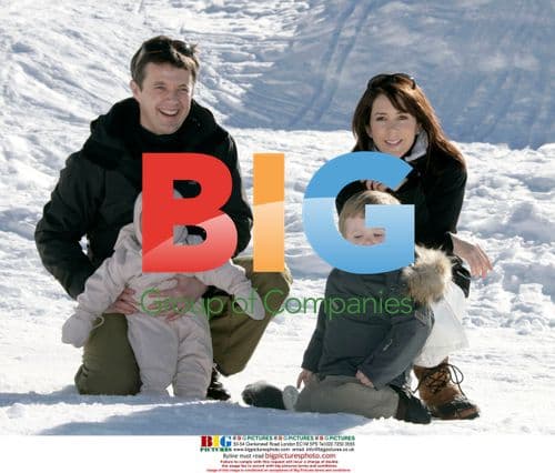 Prince Frederik and Princess Mary in Verbier, Switzerland