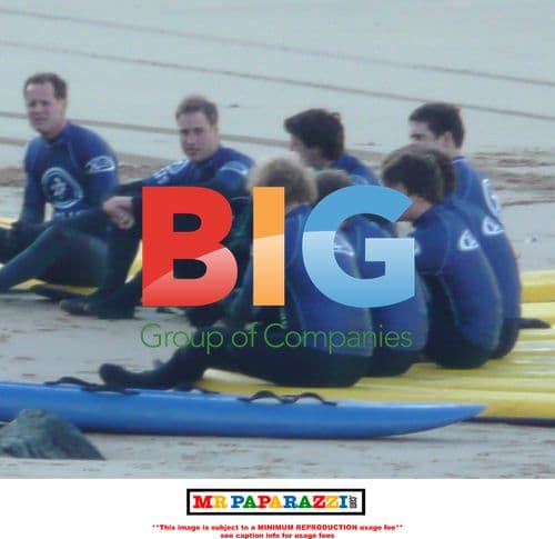 Prince William Surfing in Cornwall