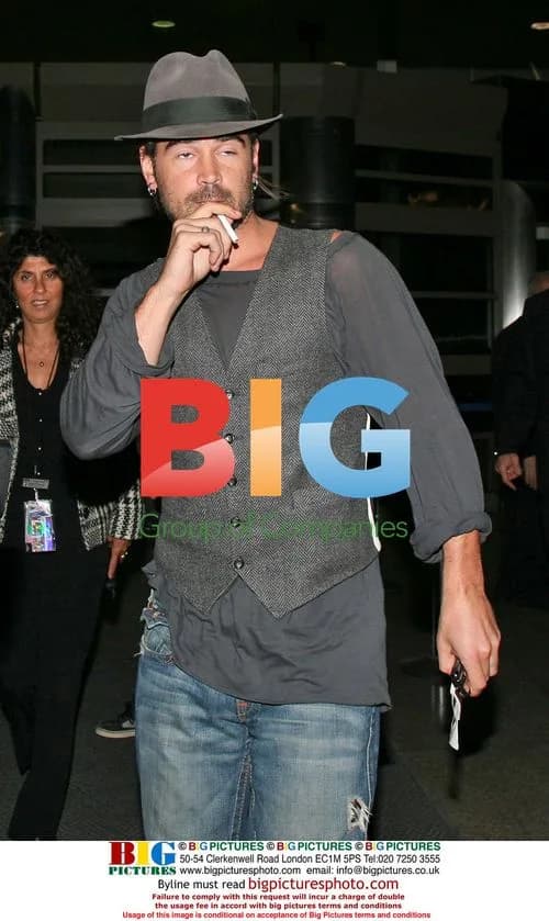 Colin Farrell Arrives at LAX for Oscars
