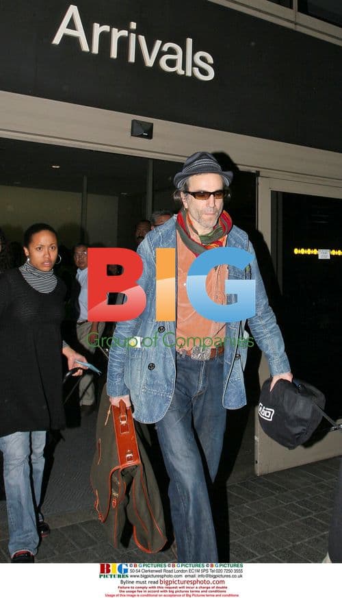 Daniel Day Lewis Arrives at LAX for Oscars