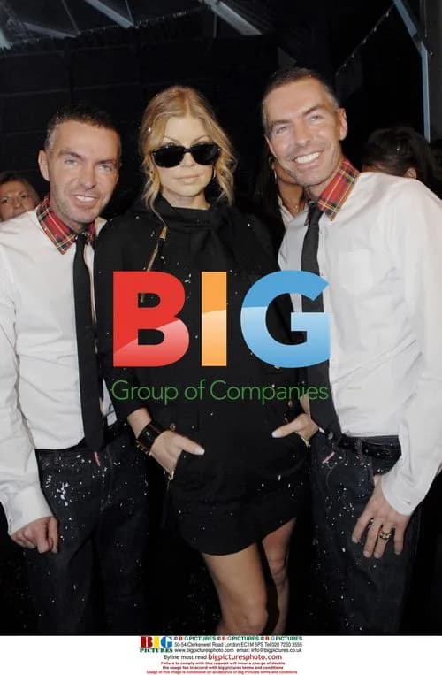 Fergie with DSquared2 designers