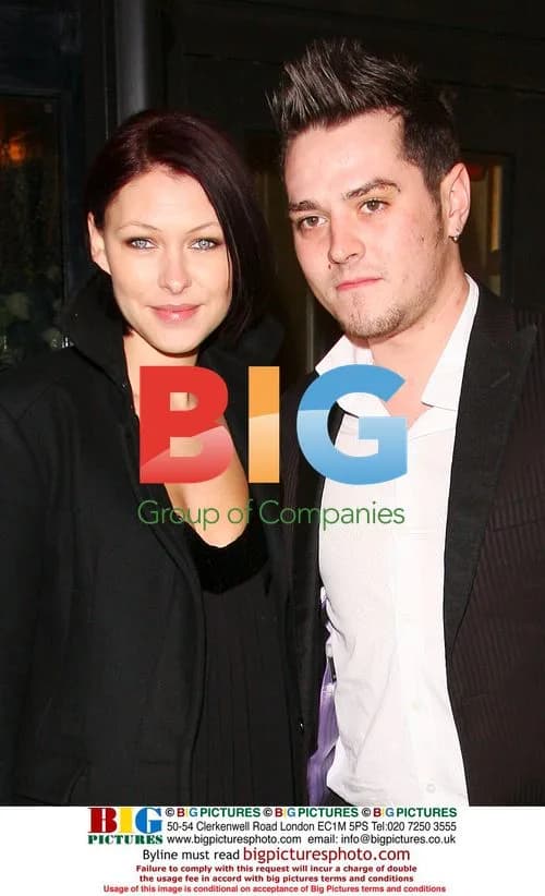 Presenter Emma Griffith and singer Matt Willis at charity dinner