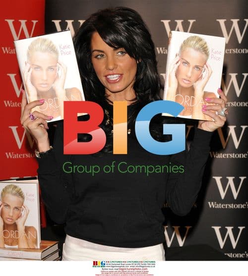 Katie Price signs book at Waterstones