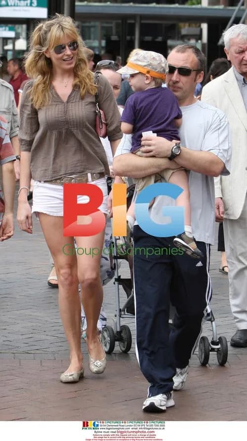 Penny Lancaster in Sydney with family