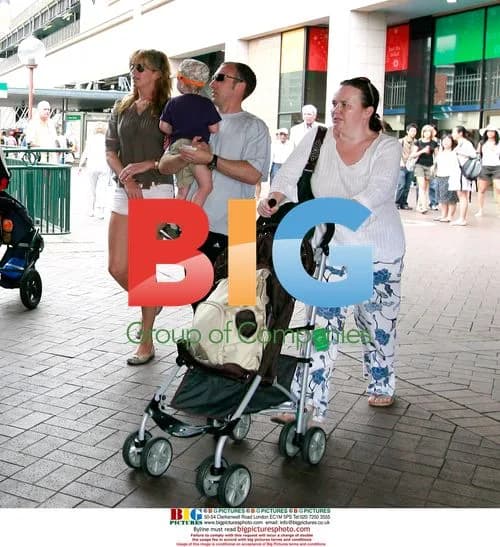 Penny Lancaster and son out in Sydney
