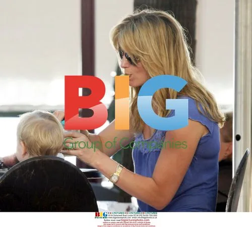 Penny Lancaster and baby son in Sydney